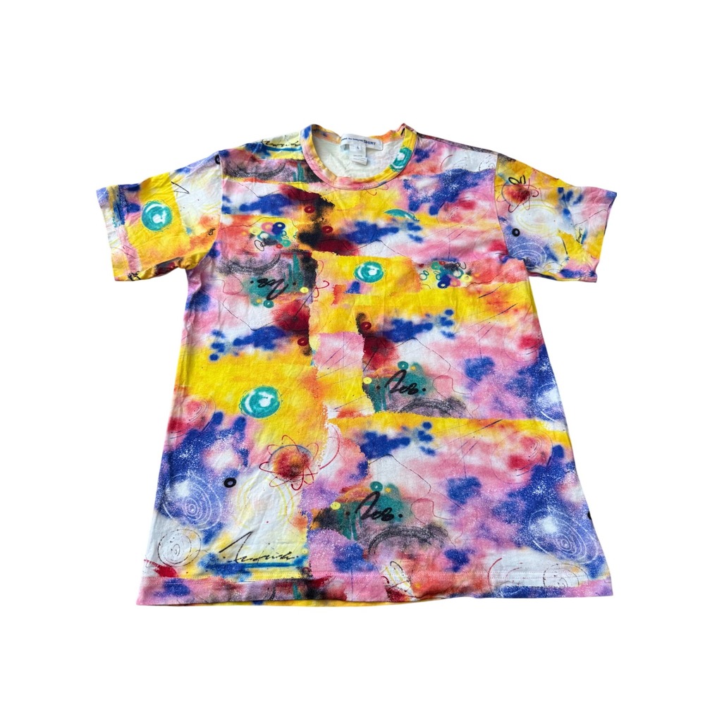 Comme des Garcons SHIRT Abstract Graphic Print Tee Multi Color W28105 S SKU42